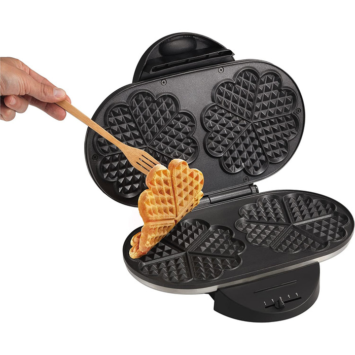 Вафельница Tefal Heart Waffle / 1200 Вт / 2 плиты / антипригарное покрытие