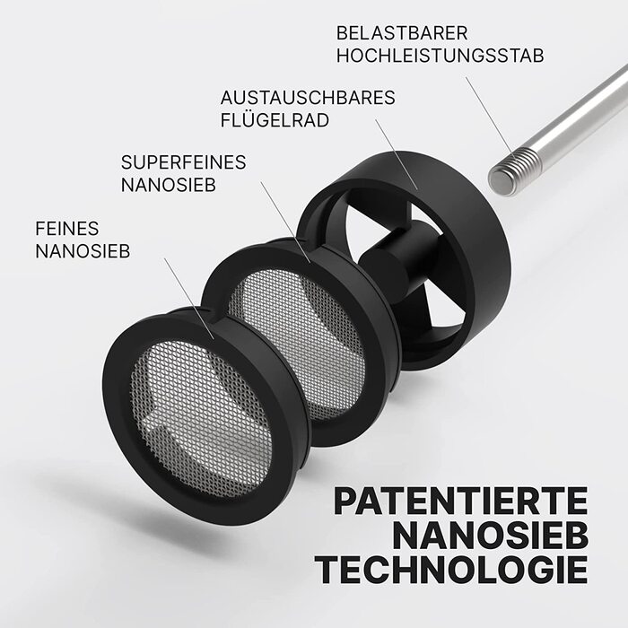 Ручной электрический вспениватель молока Subminimal NanoFoamer / USB-C / нержавеющая сталь / черный