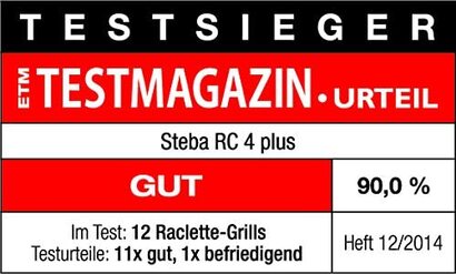 Раклетница Steba RC 4 Plus Gourmet / 1450 Вт / на 8 человек / 29 x 14.5 см