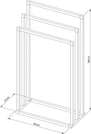 Сушилка для одежды, черная Sealskin Tube,