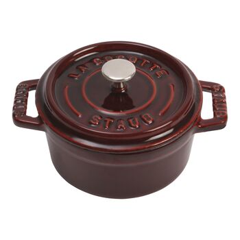 Кокот круглый 10 см, гранатовый Staub