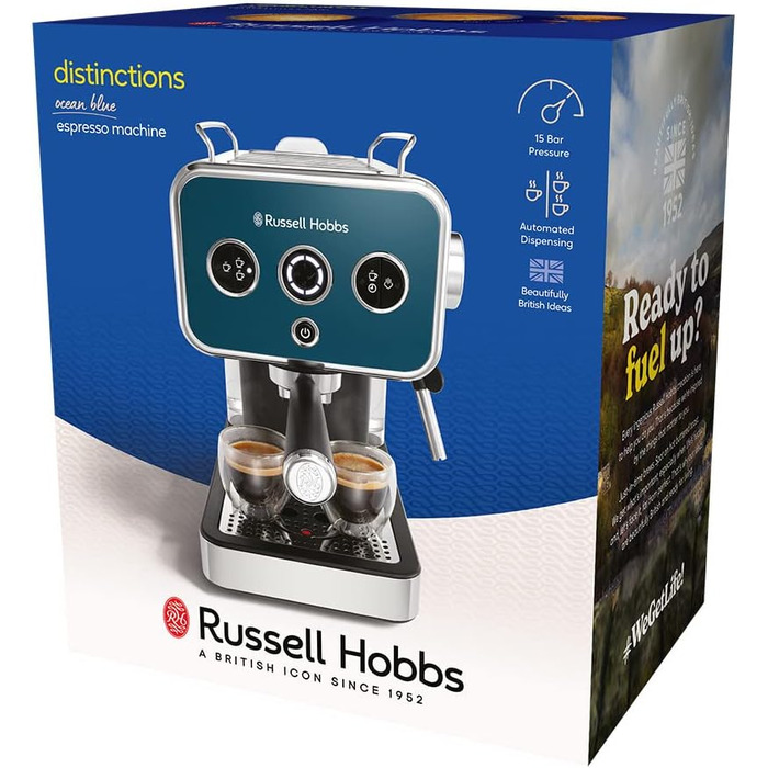 Эспрессо-машина Russell Hobbs Distinction Stainless Steel