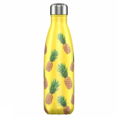 Вакуумная бутылка для воды 0,5 л, желтая Icons Pineapple CHILLY'S