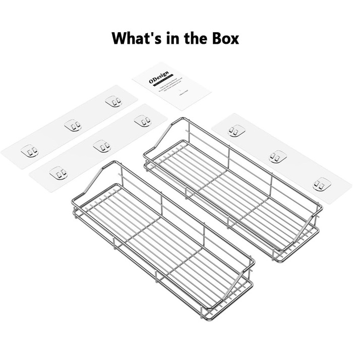 Набор полок для ванной  самоклеющиеся 2 предмета OriwarE