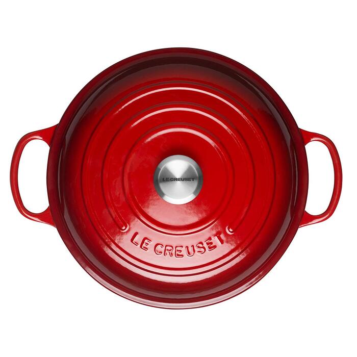 Сковорода-жаровня чугунная 30 см, вишневый Le Creuset