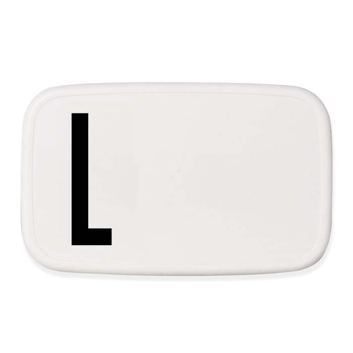 Ланч-бокс L 6,5x11x18 см черно-белый Personal Lunch Box Design Letters