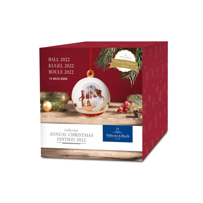 Елочное украшение шар 6,5 см Annual Christmas Edition 2022 Villeroy & Boch