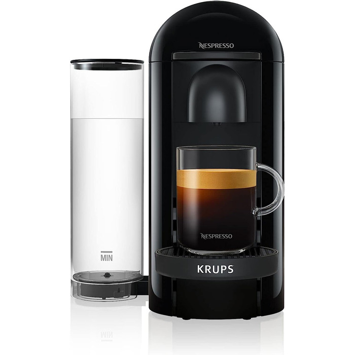 Капсульная кофемашина 230 мл, черная Nespresso Vertuo XN9038 Krups