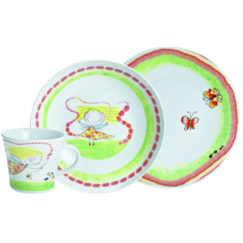 Набор детской посуды 3 предмета Kiddie Tableware Flower Fairy Kahla