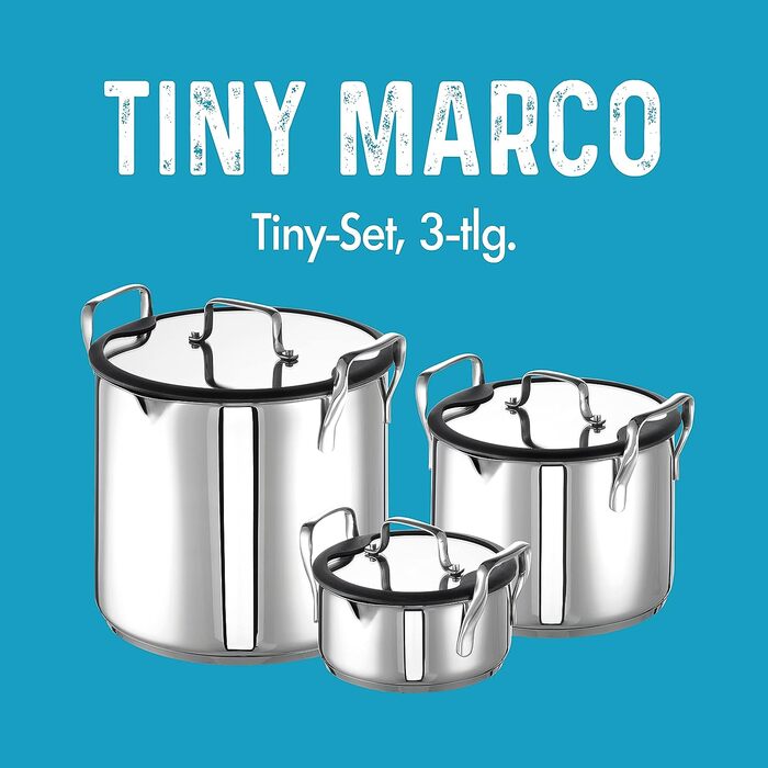 Набор кастрюль 3 предмета Tiny Marco Compact Rohe Germany