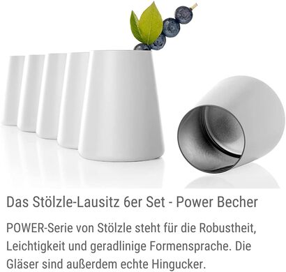 Набор стаканов 6 шт. 380 мл, матовый белый Stölzle Lausitz 