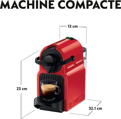 Капсульная кофемашина 0.7 л 1260 Вт, красная Nespresso Inissia YY1531FD Krups