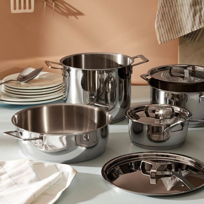 Крышка 28 см металлик Pots & Pans Alessi