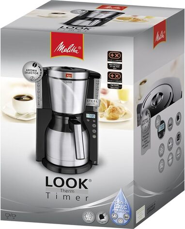 Фильтр-кофеварка 1.4 л, черная Look Therm Timer Melitta