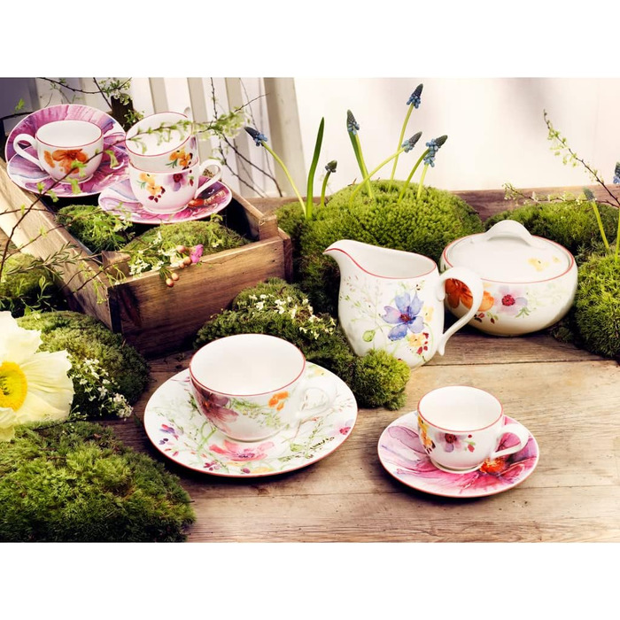 Фарфоровое блюдце Villeroy & Boch Mariefleur, 19 см, 6 шт.