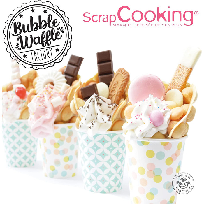 Вафельница SCRAP COOKING 3907 / 20 Вт в час / антипригарное покрытие / водянисто-зеленый