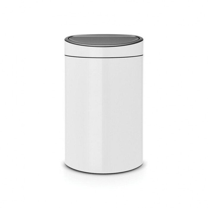 Мусорный бак 40 л белый Touch Bin Brabantia