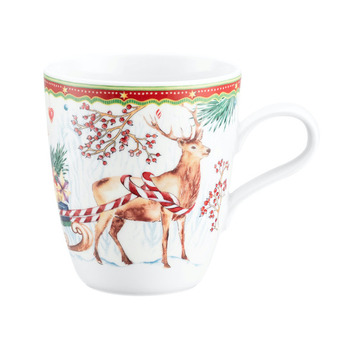 Кружка "Олень доставляет подарки на санях" 0,4 л Christmas Mugs Seltmann Weiden