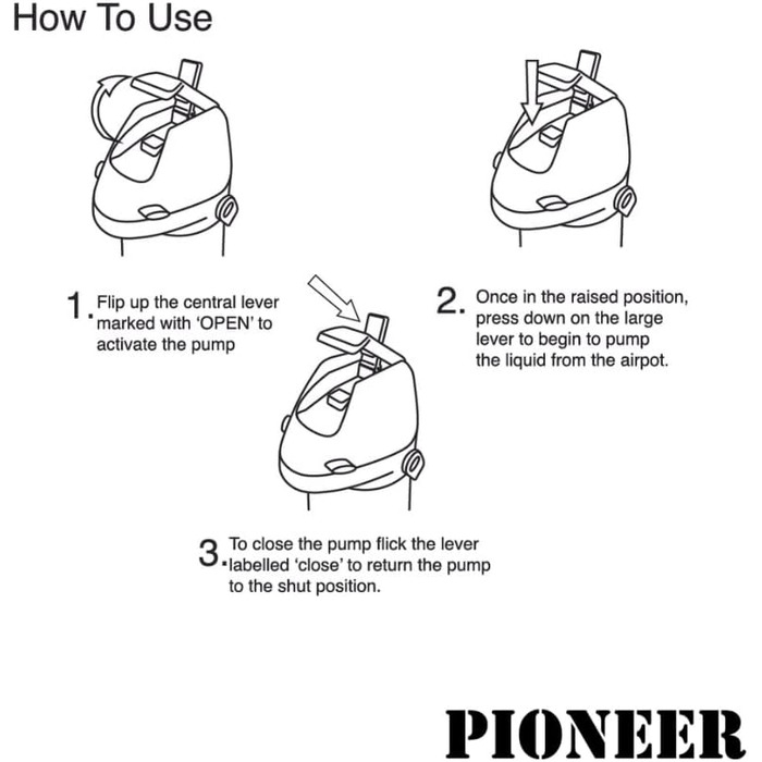 Термос-кофейник Pioneer Airpot SS50HC из нержавеющей стали, 5 л 