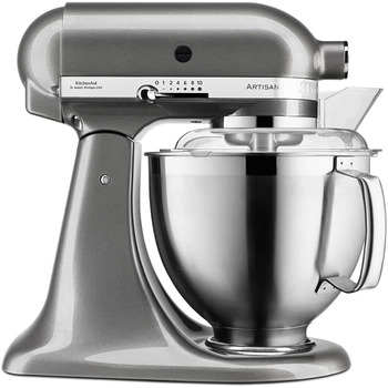 Кухонный комбайн 4.8 л, 300 Вт, 10 скоростей, серый 5KSM185PSEMS KitchenAid