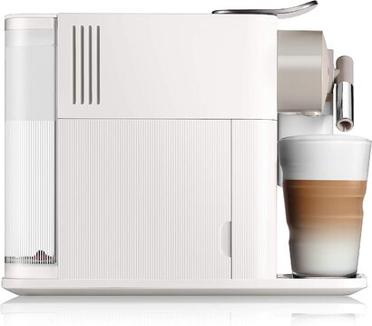 Кофемашина с насадкой для вспенивания молока, белая Nespresso Lattissima One De'Longhi