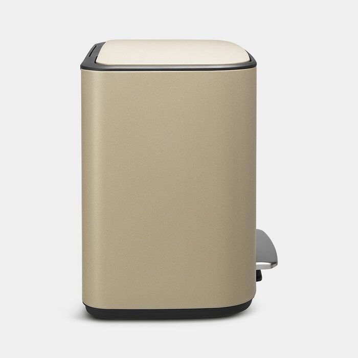 Мусорный бак с педалью 3х11 л золотой трехсекционный Pedal Bin Bo Brabantia