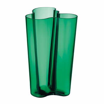 Ваза 25,1х19х20 см изумрудная Aalto Iittala 