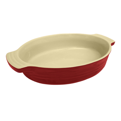 Блюдо овальное 24 см, красное  Le Creuset