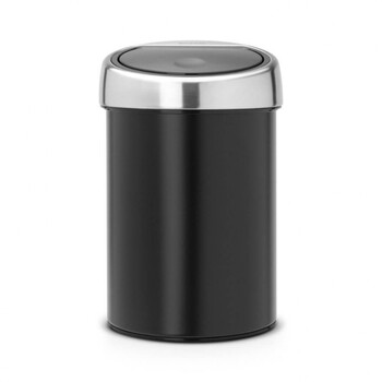 Мусорный бак 3 л черный матовый Touch Bin Brabantia