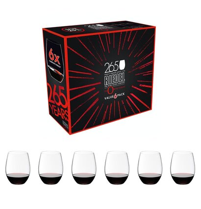 Набор бокалов для красного вина 6 предметов Cabernet / Merlot O Wine Tumbler Riedel