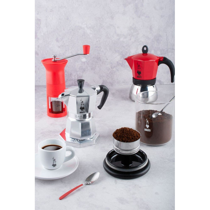 Кофемолка, красная Macina Caffè Bialetti