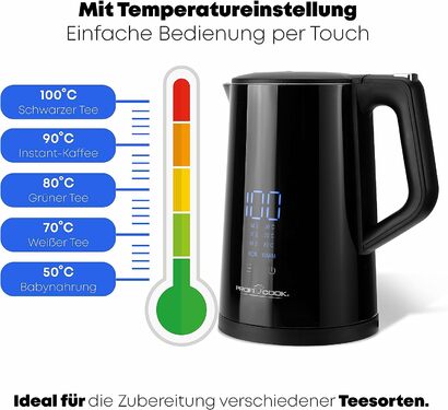 Электрочайник с настройкой температур PC WKS 1243 ProfiCook