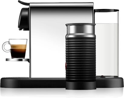 Капсульная кофемашина 1 л 1710 Вт, серебристо-черная Nespresso Citiz & Milk Platinum XN630D Krups