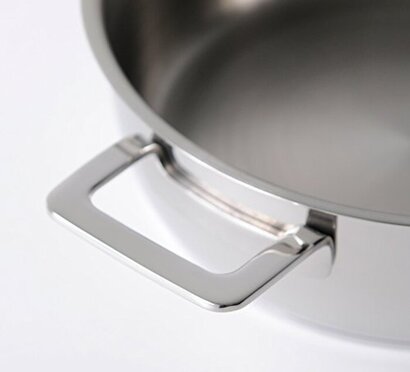 Кастрюля с двумя ручками 24 см 3,4 л металлик Pots & Pans Alessi