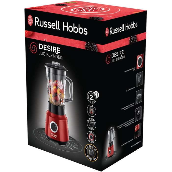 Настольный миксер с контейнером 1,5 л, BPA Free Russell Hobbs Desire 