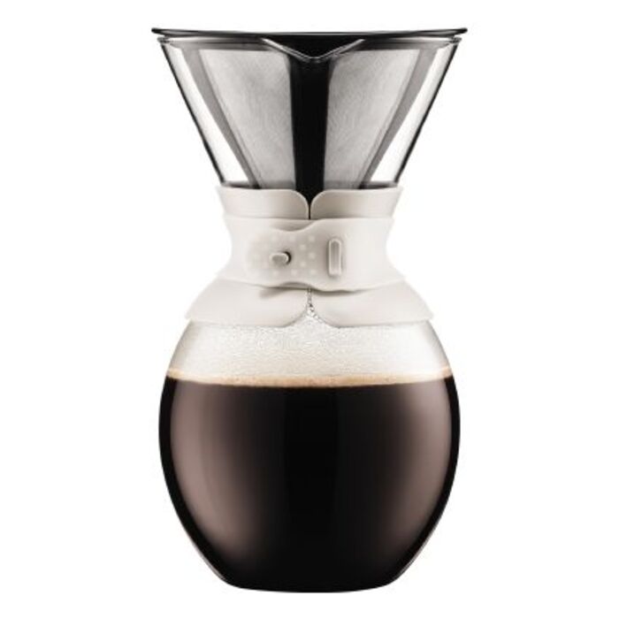 Кофейник с двойными стенками белый, 1,5 л, Pour Over Bodum