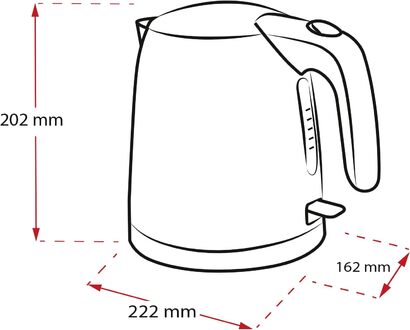 Электрочайник 1 л 2200 Вт, черный Prime Aqua Mini Melitta