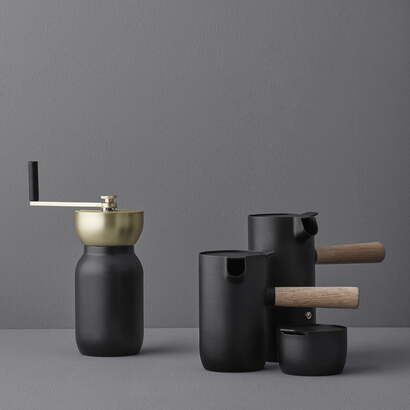 Кофемолка, золото/черный Collar Stelton