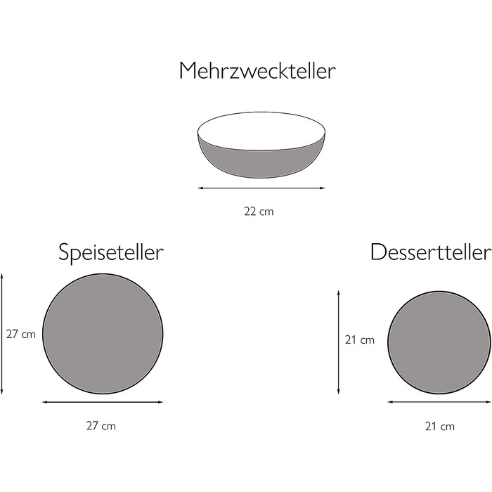 Столовый сервиз из керамогранита на 4 человека 16 предметов Marrakesh Collection CreaTable