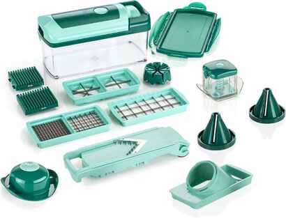 Терка 16 предметов, зеленая Nicer Dicer Fusion Julietti Genius