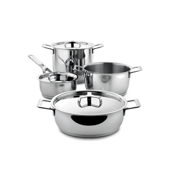 Набор кастрюль с крышками 4 предмета Pots & Pans Alessi