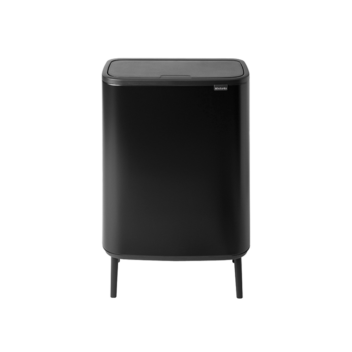 Мусорный бак с ножками 2х30 л черный матовый Bo Touch Bin Brabantia