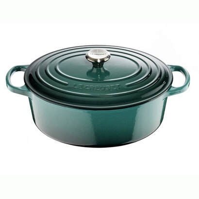 Гусятница / жаровня с крышкой 27 см, океан Le Creuset