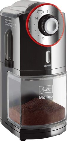 Кофемолка 200 г, 100 Вт, 17 уровней помола Melitta