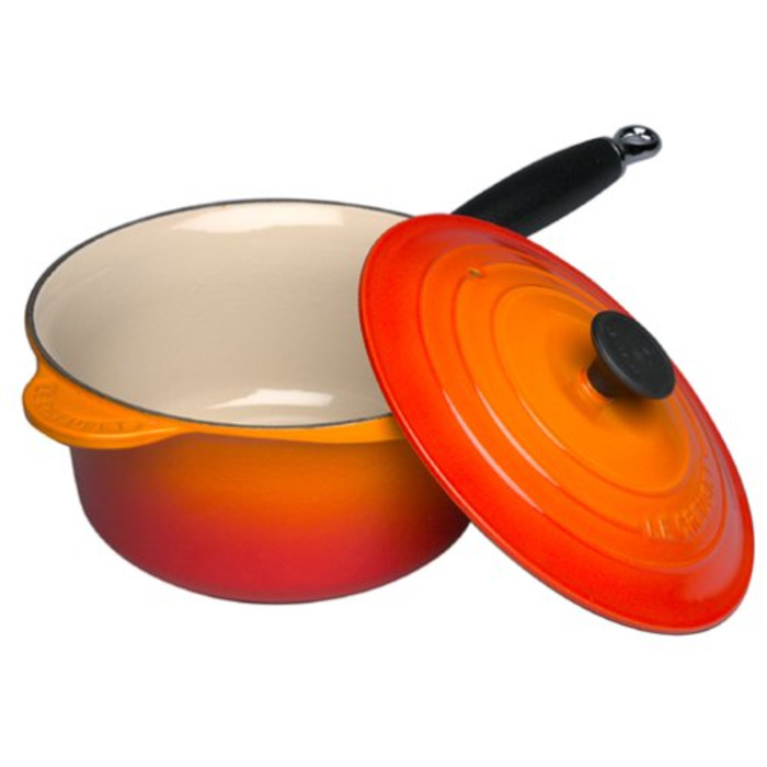 Ковш с крышкой 20 см оранжевый Le Creuset