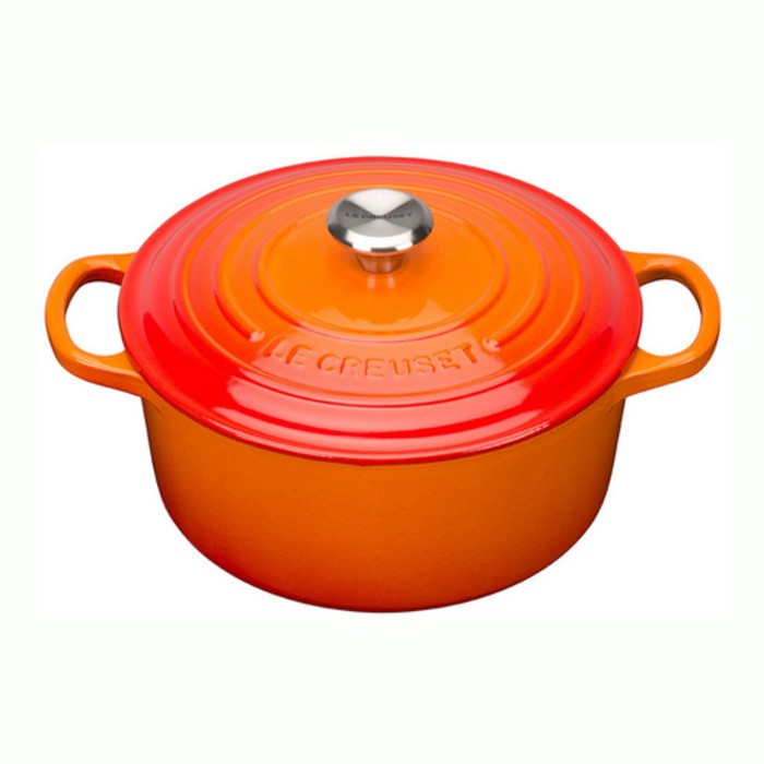 Кастрюля / жаровня с крышкой 18 см, оранжевый Le Creuset