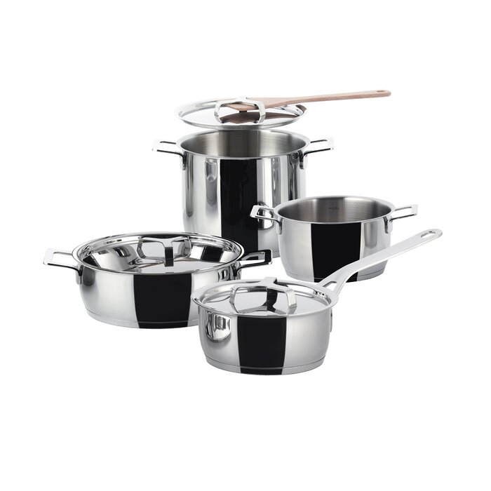 Набор кастрюль с крышками 4 предмета Pots & Pans Alessi