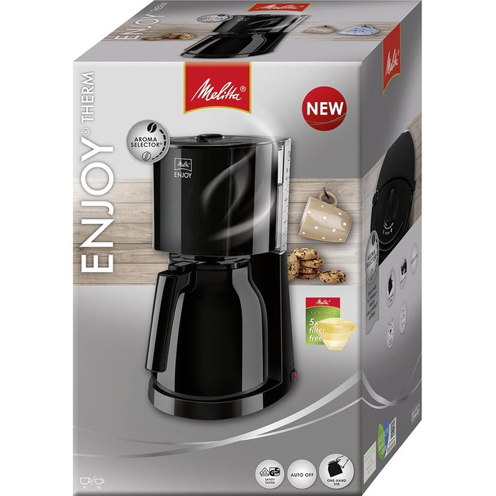 Фильтр-кофеварка 1.1 л, черная Melitta