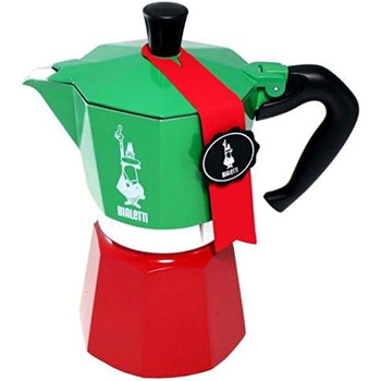 Кофеварка для эспрессо на 1 чашку La Mokina Tricolore Bialetti