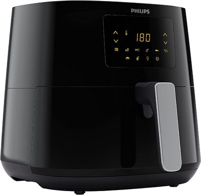 Фритюрница Philips серии XL 3000, 6,2 л (1,2 кг), 14-в-1, на 90 меньше жира Благодаря технологии Rapid Air, цифровое приложение для приготовления рецептов (HD9270/90) без подключения к Wi-Fi 6,2 л